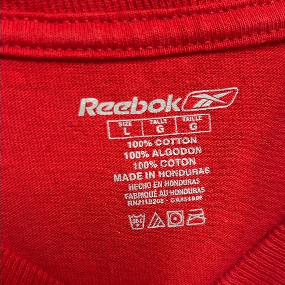 NHL Carolina Hurricanes Ruutu Reebok Red Cotton T-Shirt - Picture 4 of 5